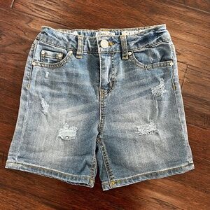 Indigo Rein Girls Distressed Jean Shorts Size 10